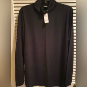 Ann Taylor LOFT Black Turtleneck Tunic